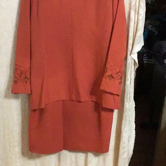 Women’s Plus 2Piece Skirt Set Burnt Orange 14W - Picture 4 of 5